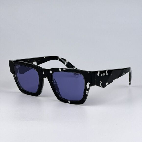 NEW Prada PRA06S 15O50B Tortoise Black Violet Mirror Square Unisex Sunglasses - Picture 8 of 12